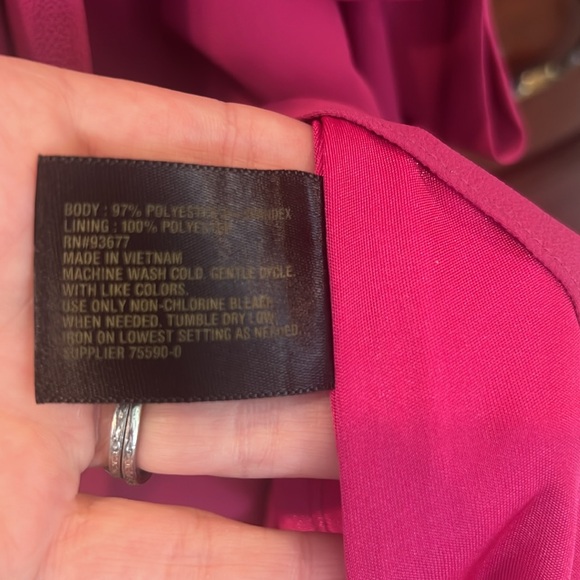 Chic Magenta Ruffle Dress - Picture 8 of 8